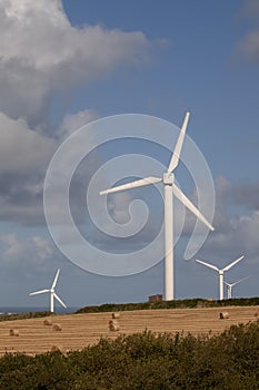 Windfarms in fields in England