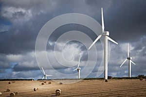 Windfarms in fields in England