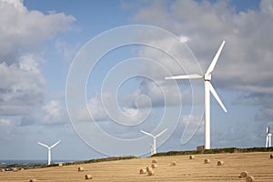 Windfarms in fields in England