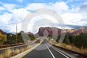 Winding Airport Road viewed from Sedona Airport Vortex