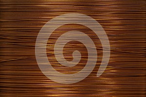 Winding copper thread vintage background