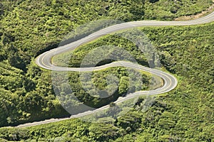 Winding country road.