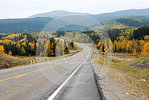 Winding country road