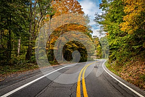 Winding Country Road in West Virginia