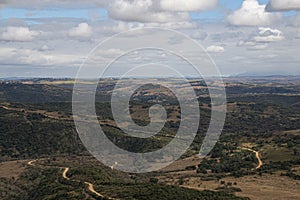 Winding Dirt Road Through Rural Area