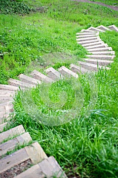 Winding Footpath Downhill