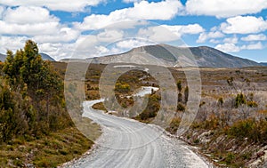 Winding Gravel Road Tasmania Australia