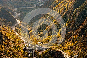 Winding highway in Andorra