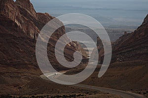 Winding highway in Utah
