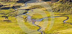 Winding Hiking Path Creek