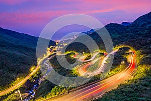 Winding Hillside Roads in Jiufen, Taiwan photo