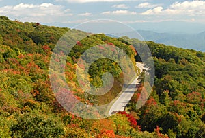 A winding mountain road