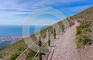 Winding path on Mount Vesuvius