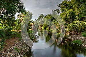 Winding riverway of the Gordon River tributary photo