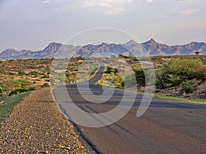 Winding Road. Afar Province, Ethiopia