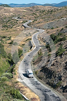 Winding Road in Albania