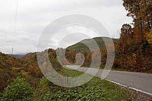 Winding road in Appalachia photo