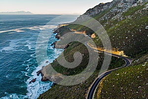 A winding road in the cape region of south africa