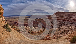 Winding road of the Moki Dugway Utah