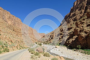 Winding road in the mountains