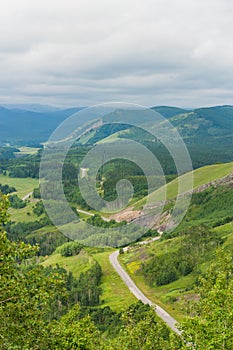 Winding Road in the Rocky Mountains