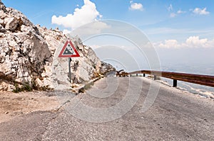 Winding road from sv Jure peak