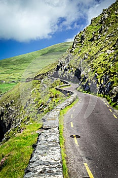 Winding Road to Slea Head, around Dingle Peninsula, Ireland