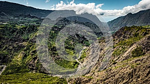 Winding roads of cirque Salazie