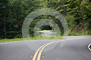 Winding roadway photo