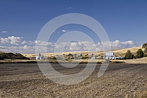 Winding rural highway in Palouse Country in southeastern Washington State