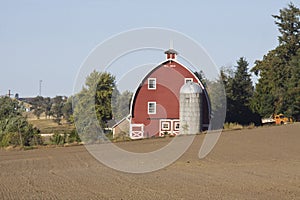 Winding rural highway in Palouse Country in southeastern Washington State