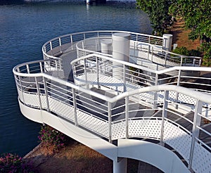 Winding Staircae by the River