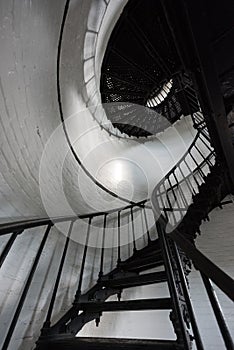 Winding staircase in lighthouse