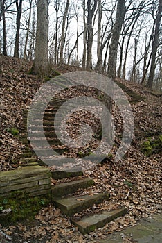 winding stairway to a lookout