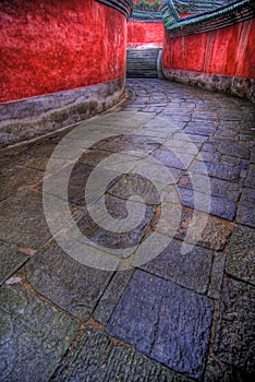 Winding stone path