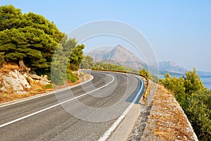 Winding Tarmac Road