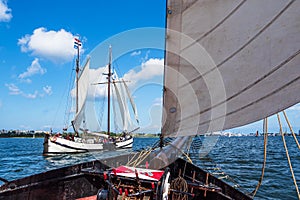 Windjammer on the Hanse Sail in Rostock, Germany