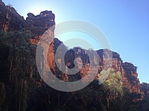 Windjana gorge cliff face