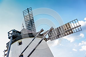 Windmill against blue Sky