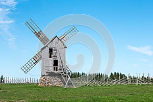 Windmill in etnographic museum