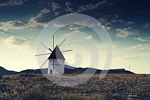 Windmill Almeria province,Andalusia Spain