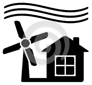 Windmill, alternative energy source for home