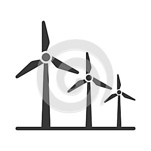 Windmill alternative and renewable energy icon photo