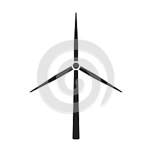 Windmill alternative wind turbine and renewable energy vector icon environment concept for graphic design, logo, web site, social