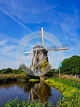 a windmill in Amsterdam sightseeing