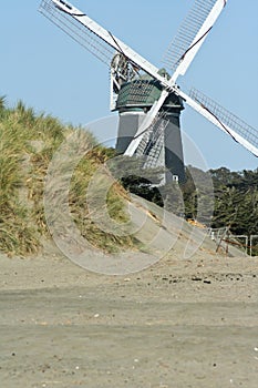 Windmill on beach