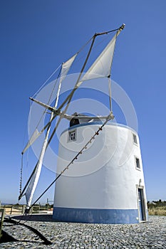 Windmill belong to Sesimbra countryside region, Portugal photo