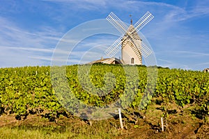 Veterný mlyn v burgundské 