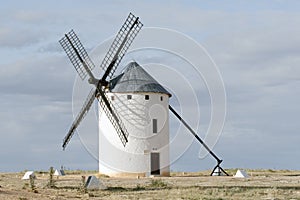 Windmill at Campo de Criptana, Ciudad Real, Spain photo
