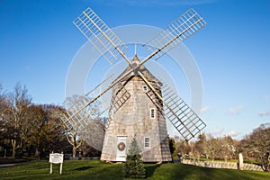 Windmill at Christmas time, East Hampton New York